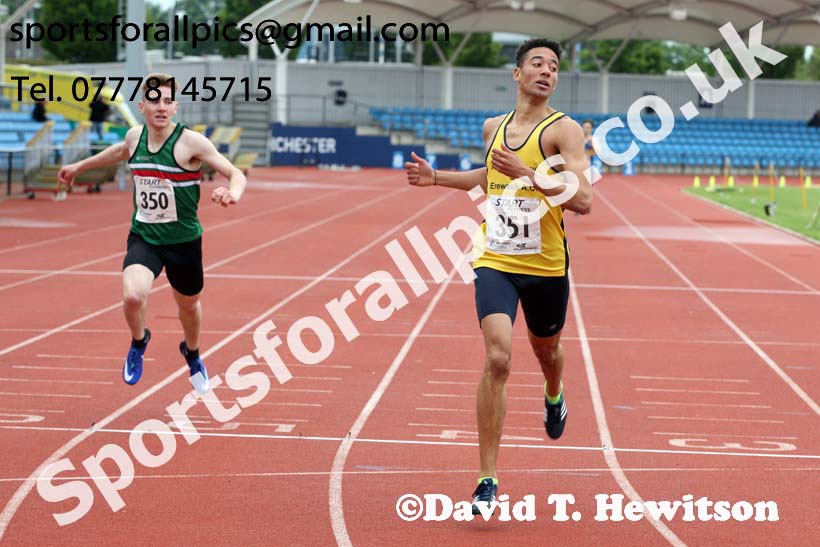 Mens under-20s 400 metres, Northern Senior and Under-20s Champs., SportsCity, Manchester. Photo: David T. Hewitson/Sports for All Pics
